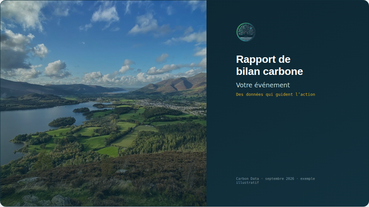 Page de garde du rapport.
