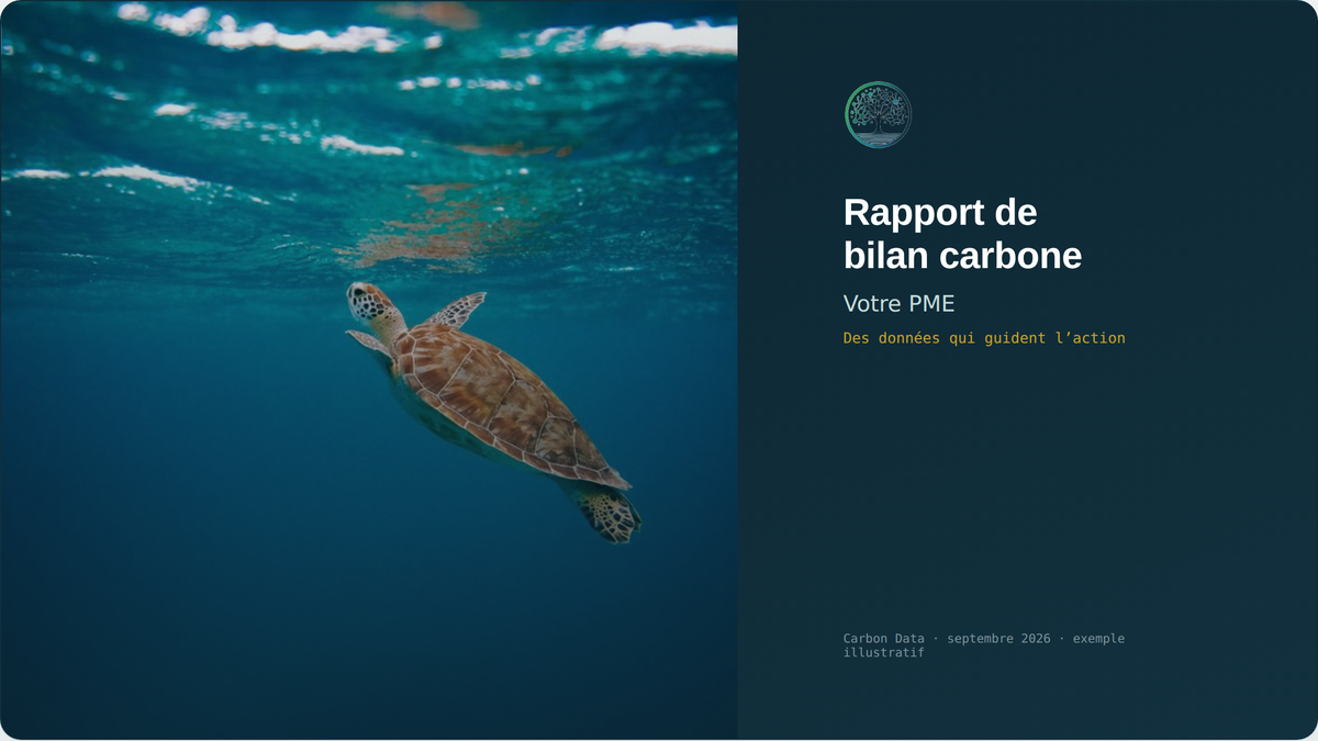 Page de garde du rapport.